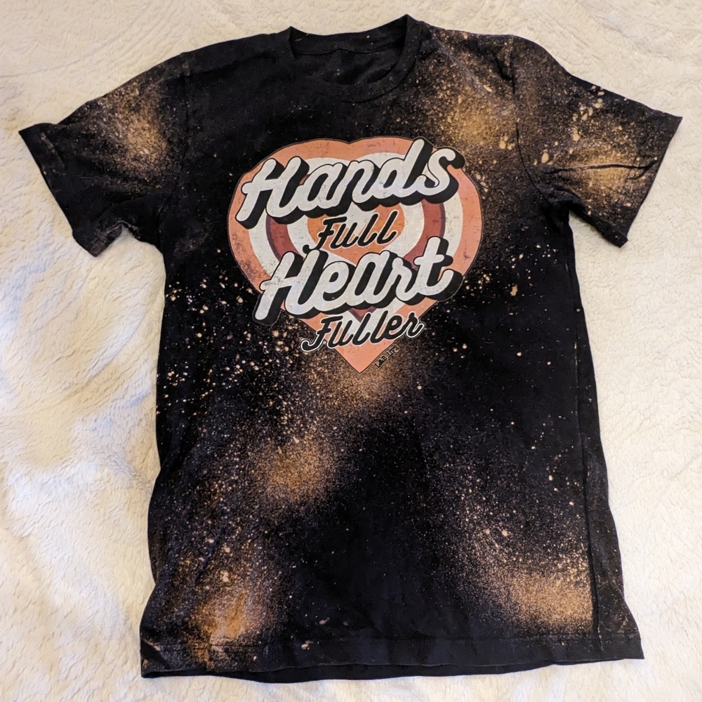 Women's bleach tye dye t-shirt